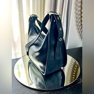 Vintage Coach black leather Handbag